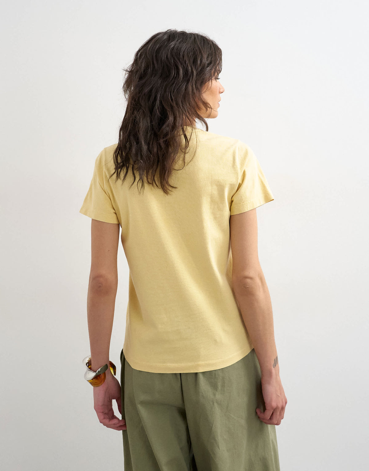 Topshop 'The Good Life' graphic classic tee in mustard