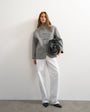 Topshop self frogging formal blazer coat in grey