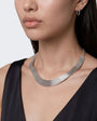 Topshop Miles statement choker necklace in silver