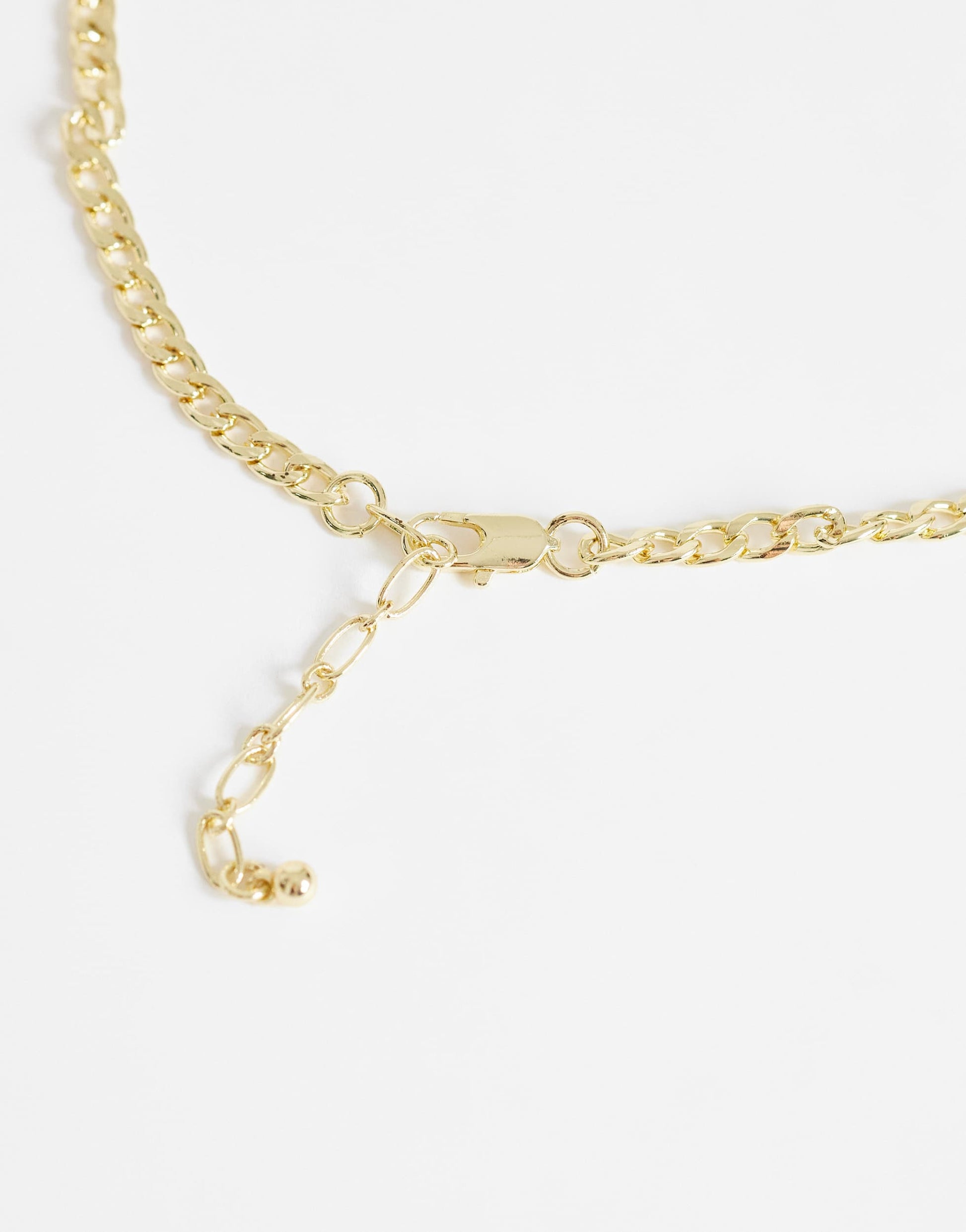 Topshop Miles statement choker necklace in gold