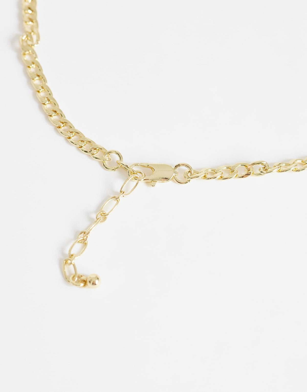 Topshop Miles statement choker necklace in gold