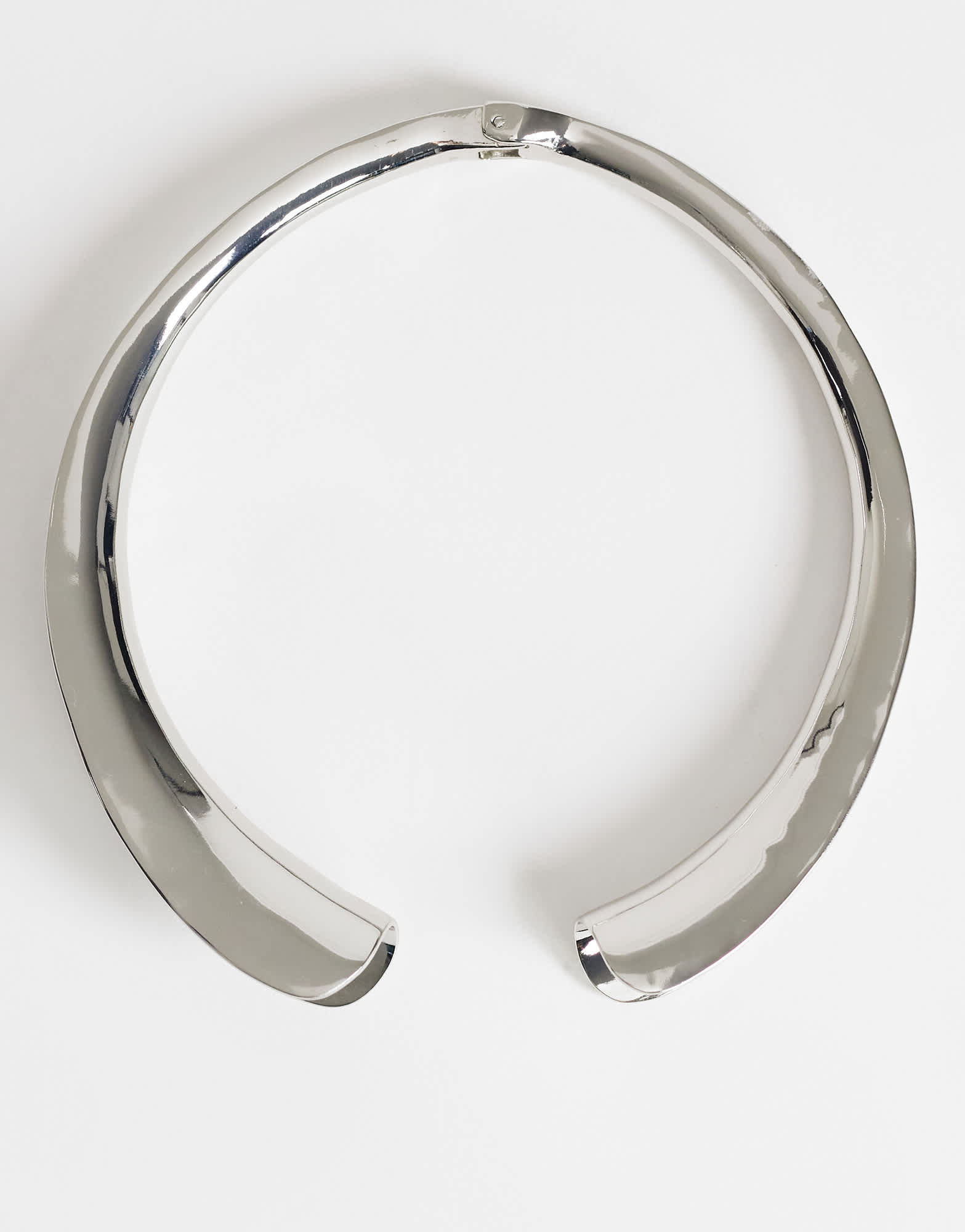 Topshop Mason statement choker necklace in silver