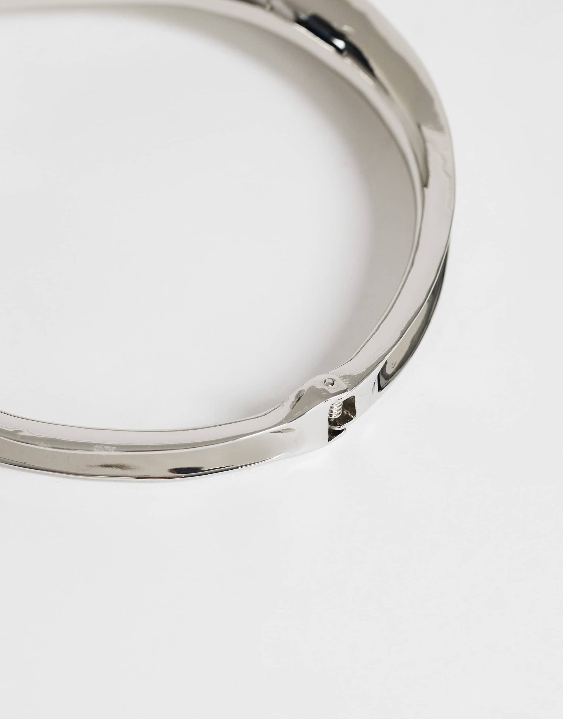 Topshop Mason statement choker necklace in silver