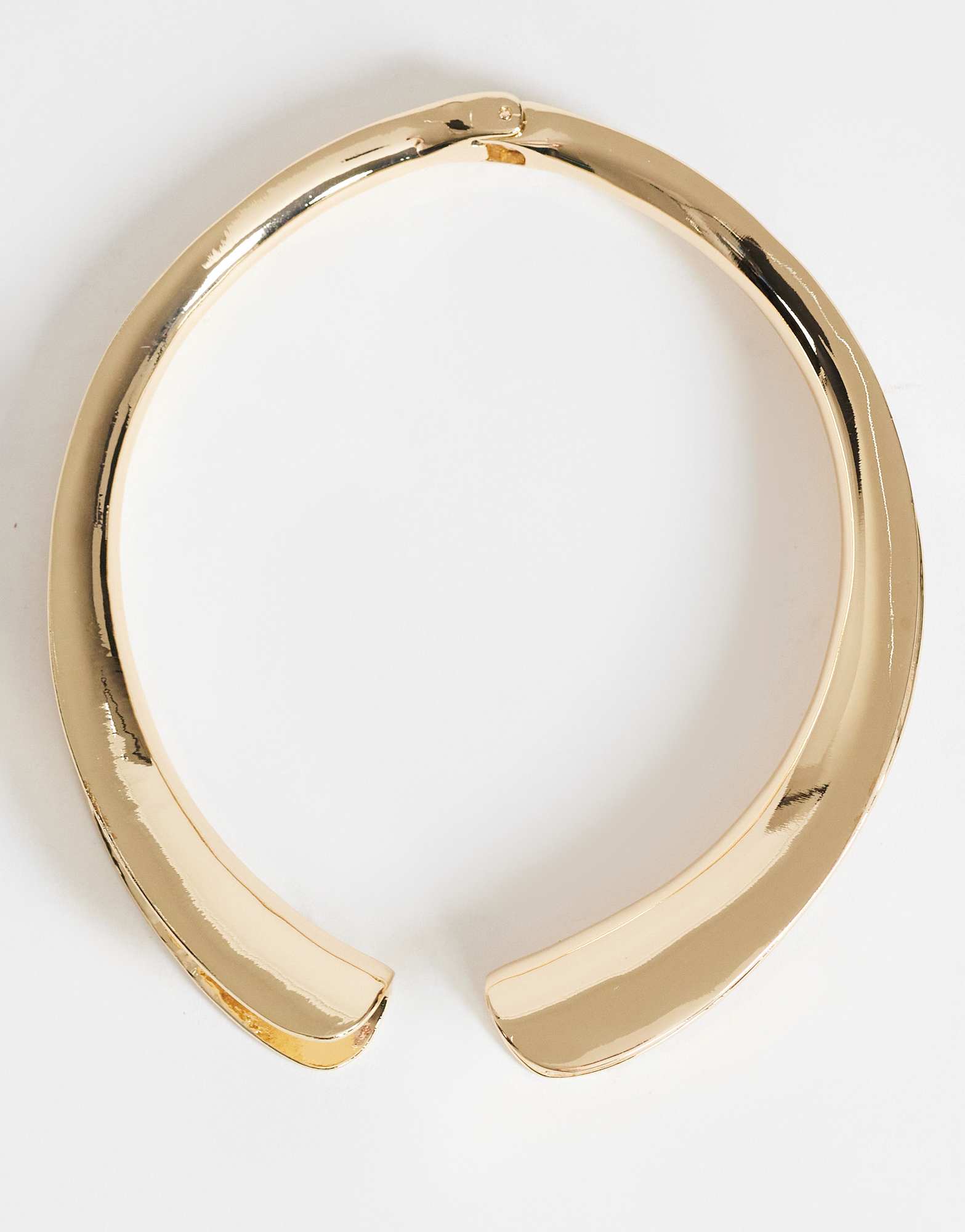 Topshop Mason statement choker necklace in gold