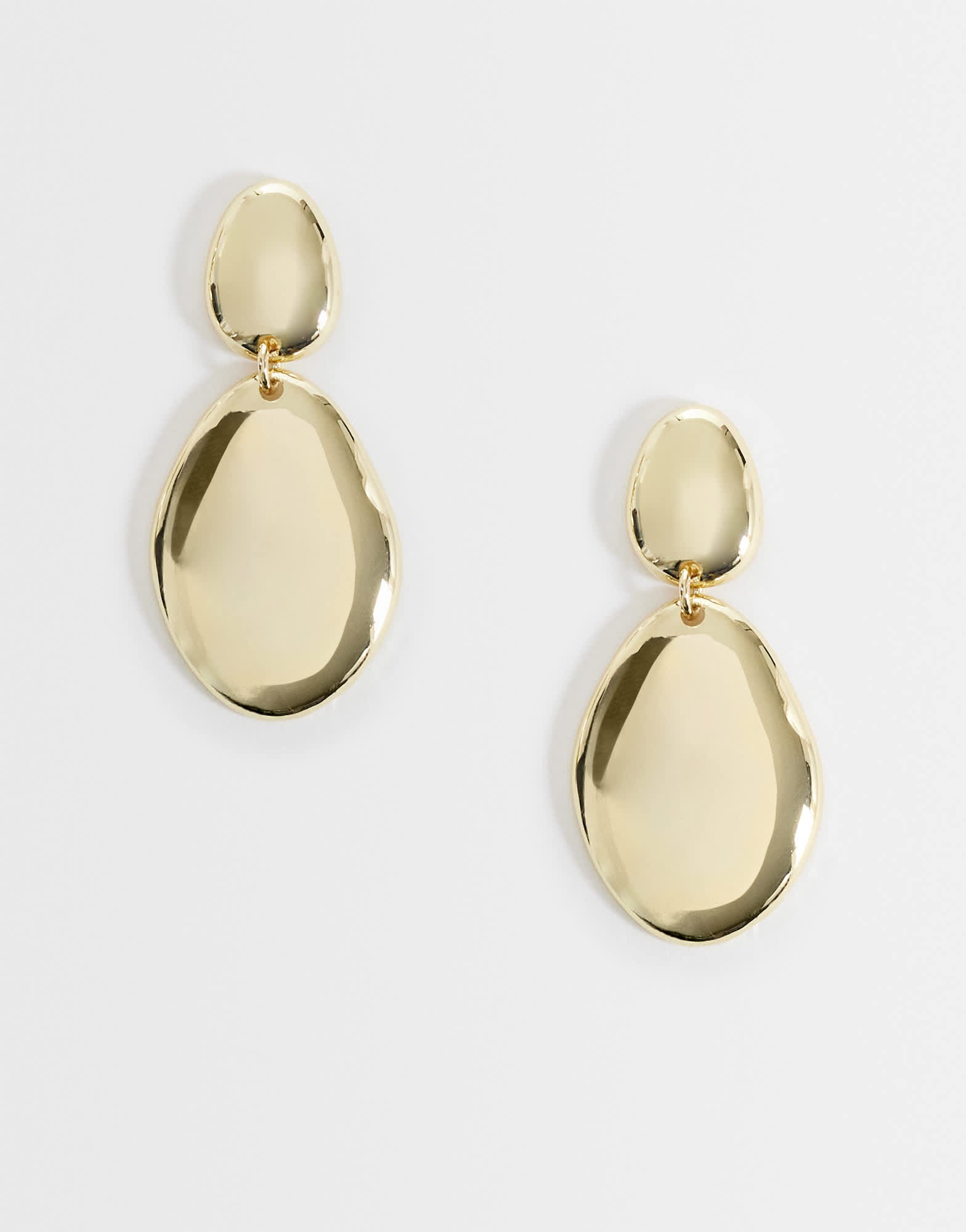 Topshop Damien drop earring in gold