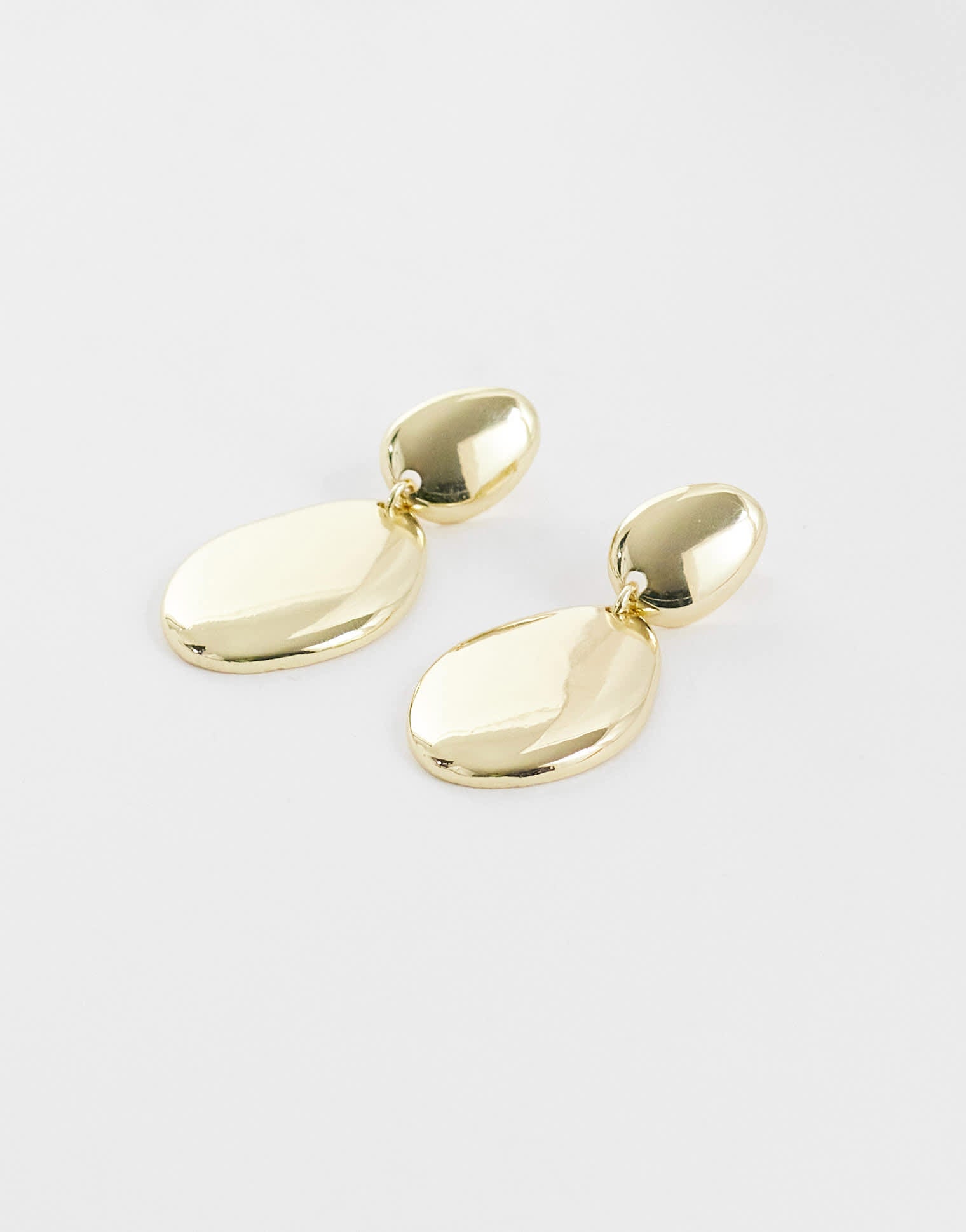 Topshop Damien drop earring in gold