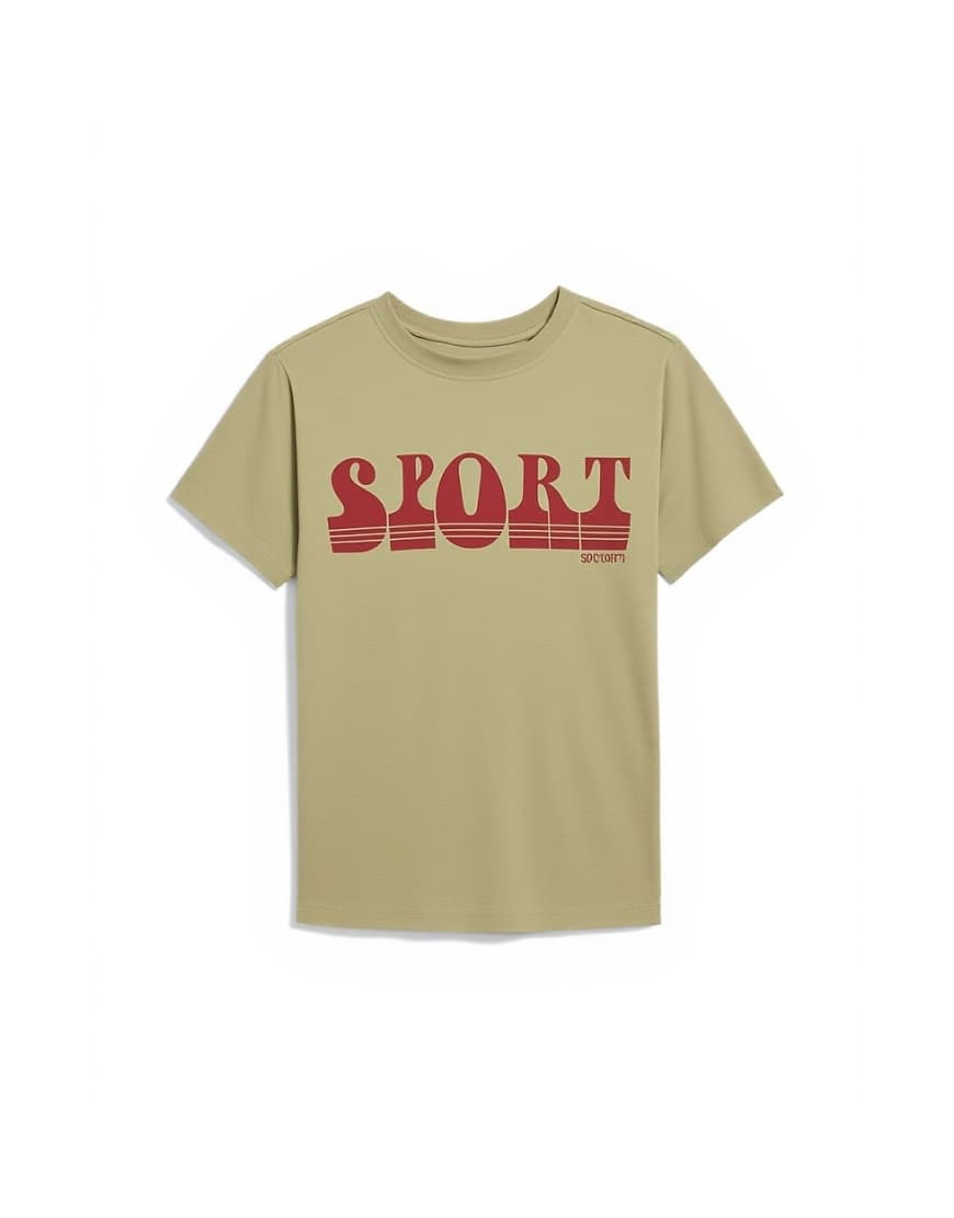 Topshop Sport graphic boxy tee in green