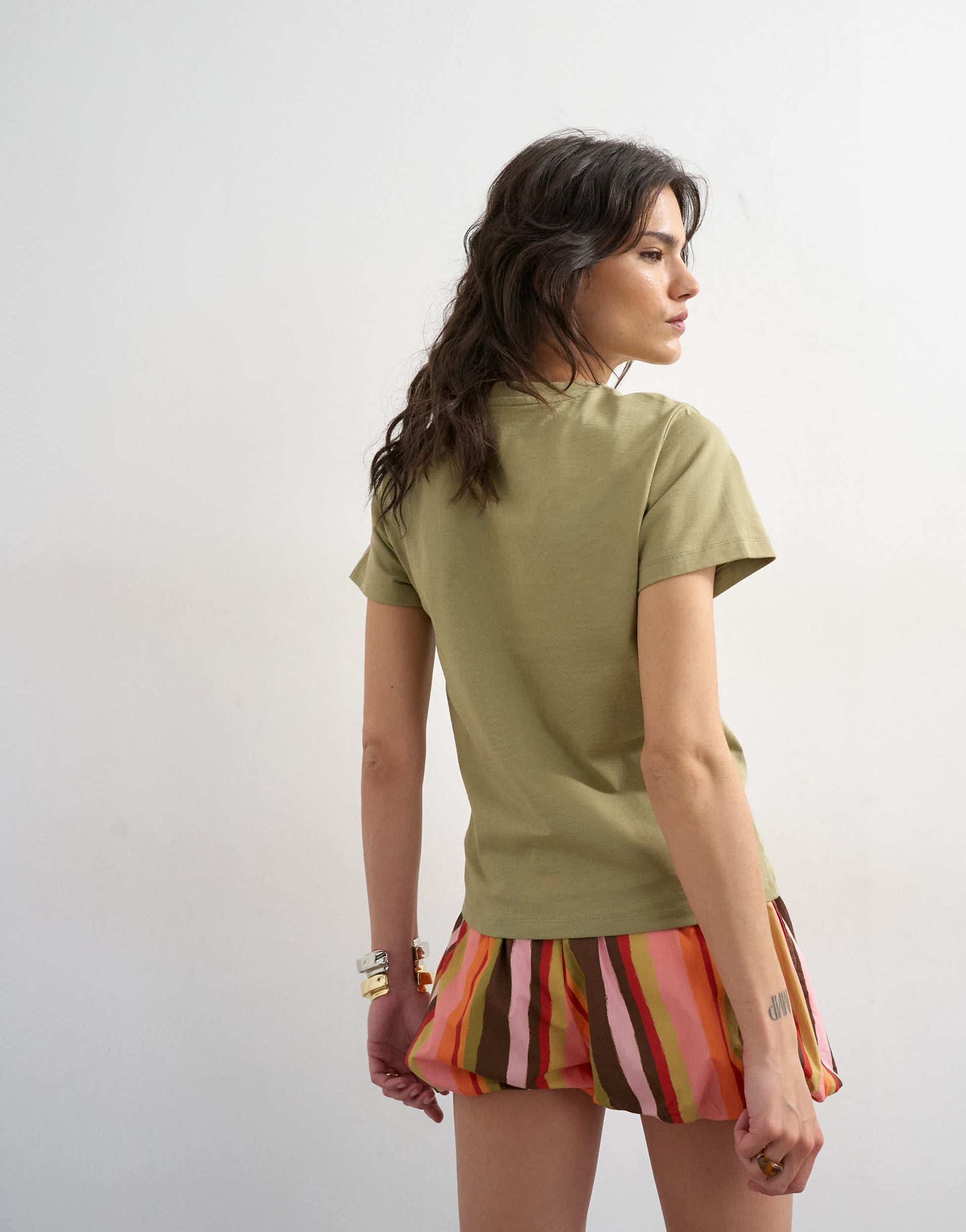 Topshop Sport graphic boxy tee in green