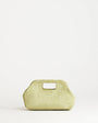 Topshop Gordan medium suedette clutch with handle in olive