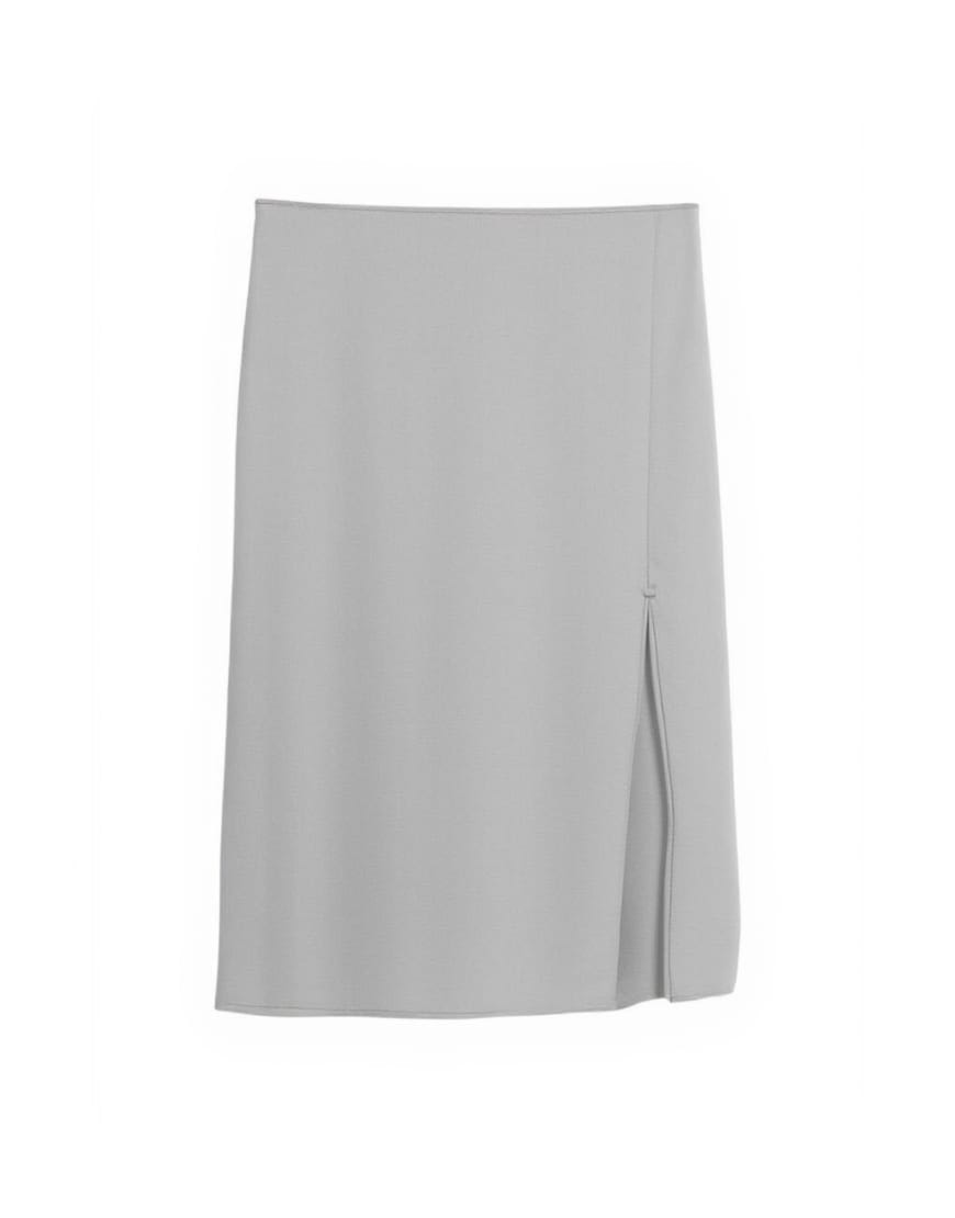 Topshop organza 90s length skirt in grey