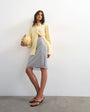 Topshop organza 90s length skirt in grey