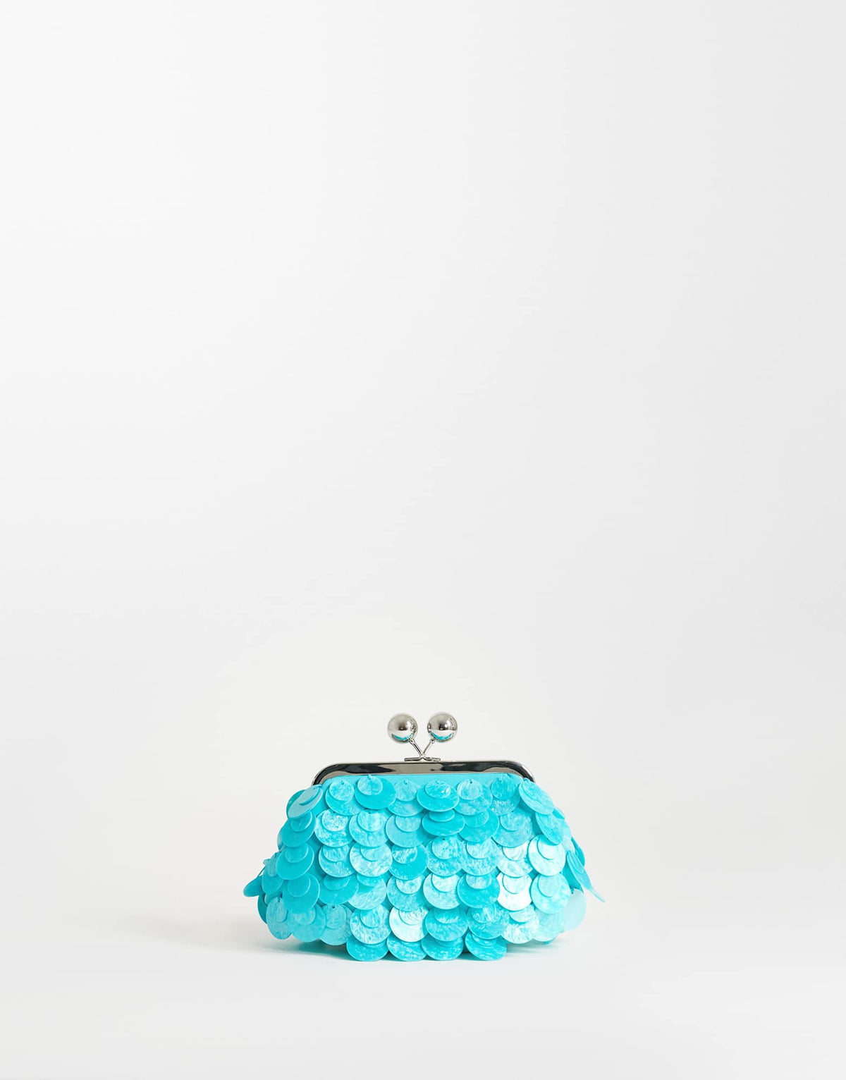 Topshop Maeve small embellished grab bag in turquoise