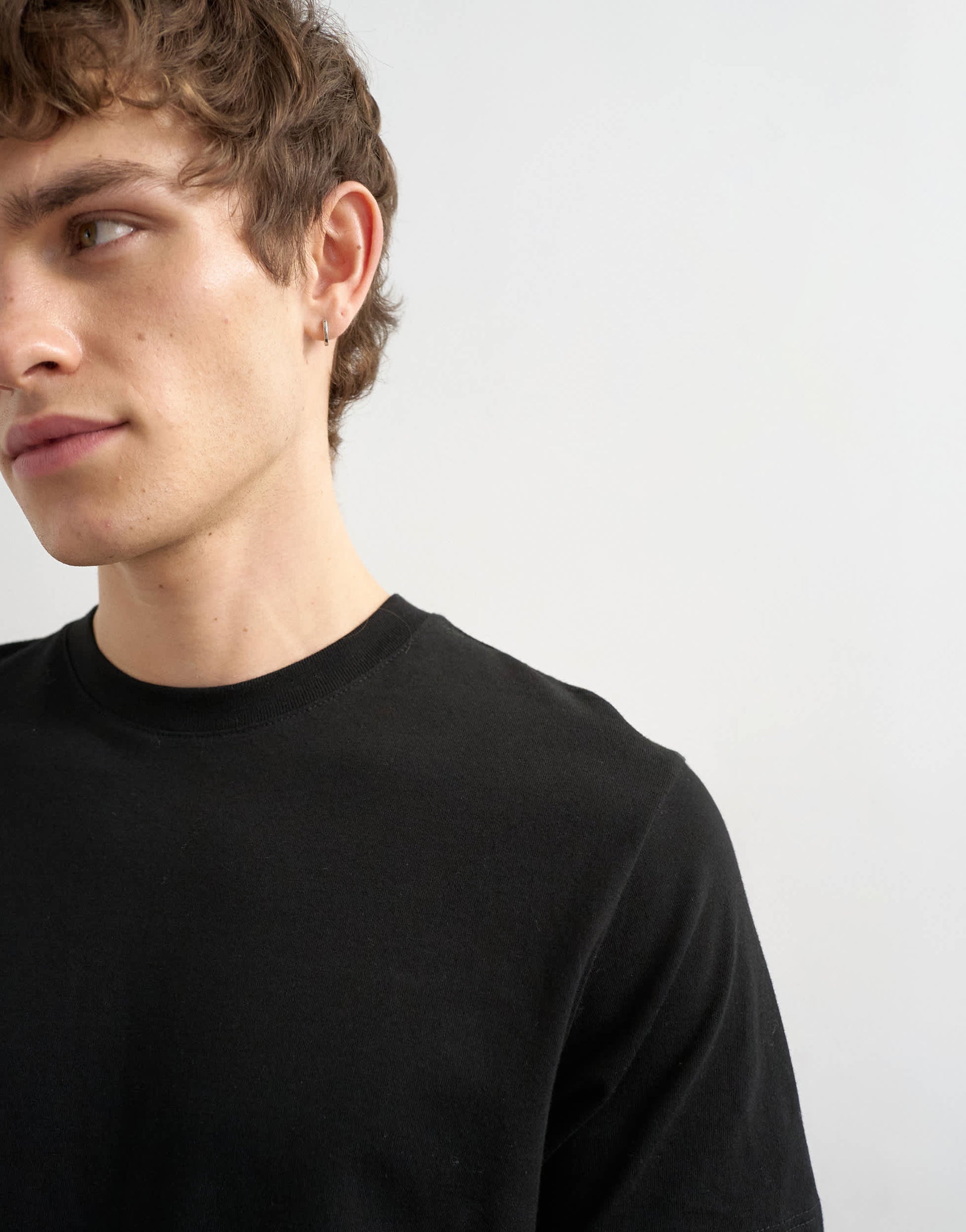 Topman classic fit t-shirt in black