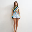 Topshop bubble short in sky blue