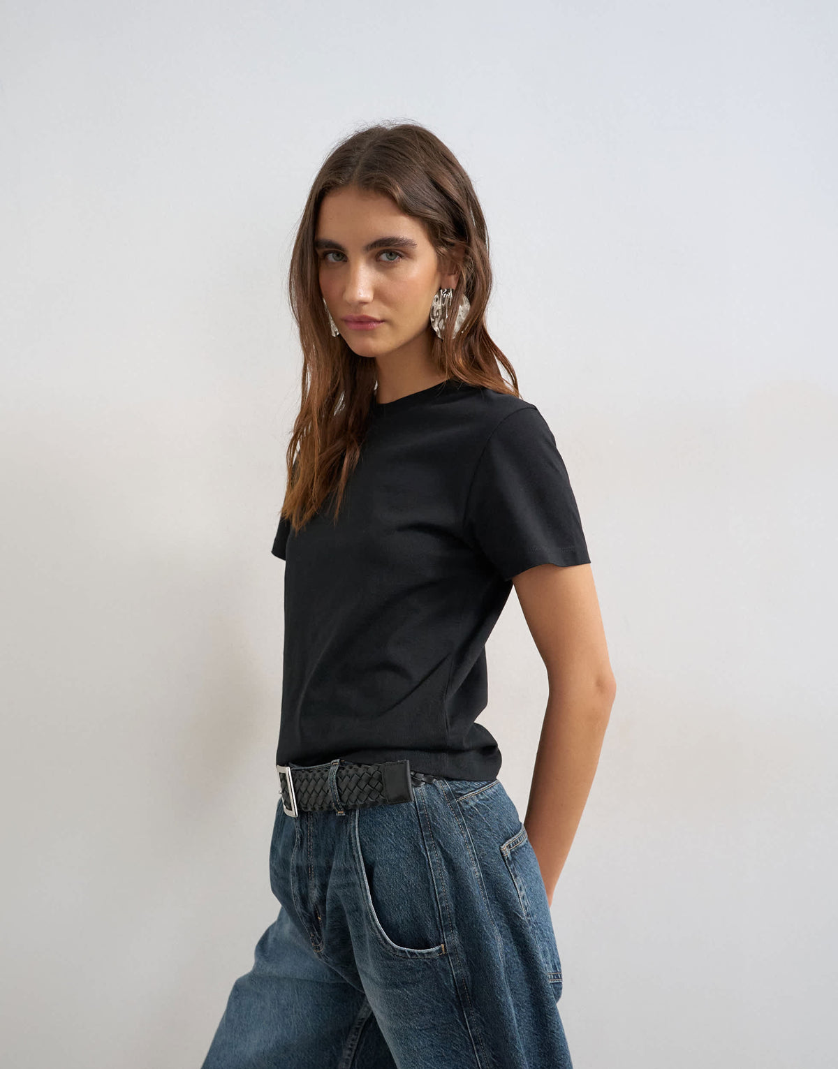 Topshop classic tee in black