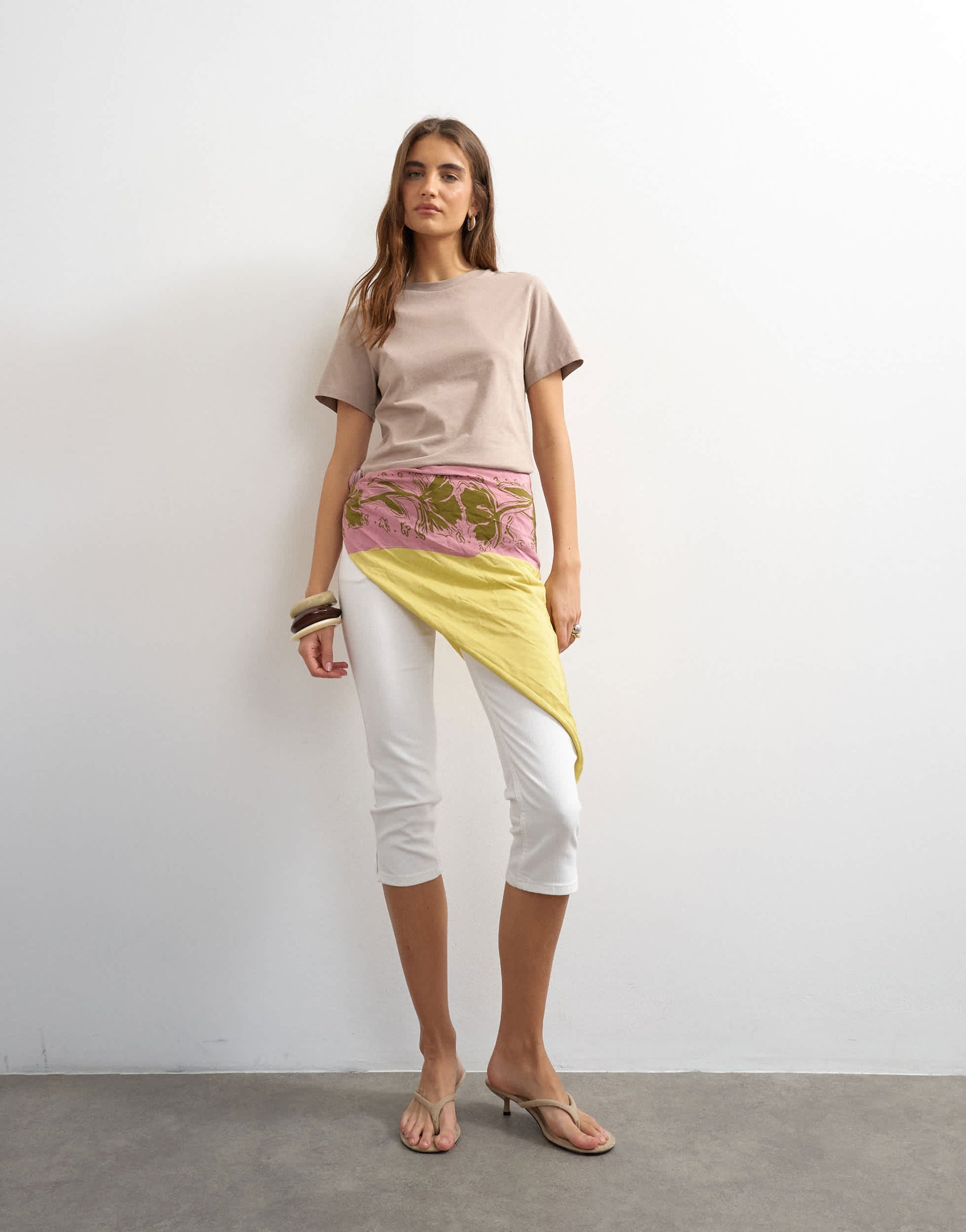 Topshop classic tee in stone