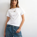 Topshop classic tee in white