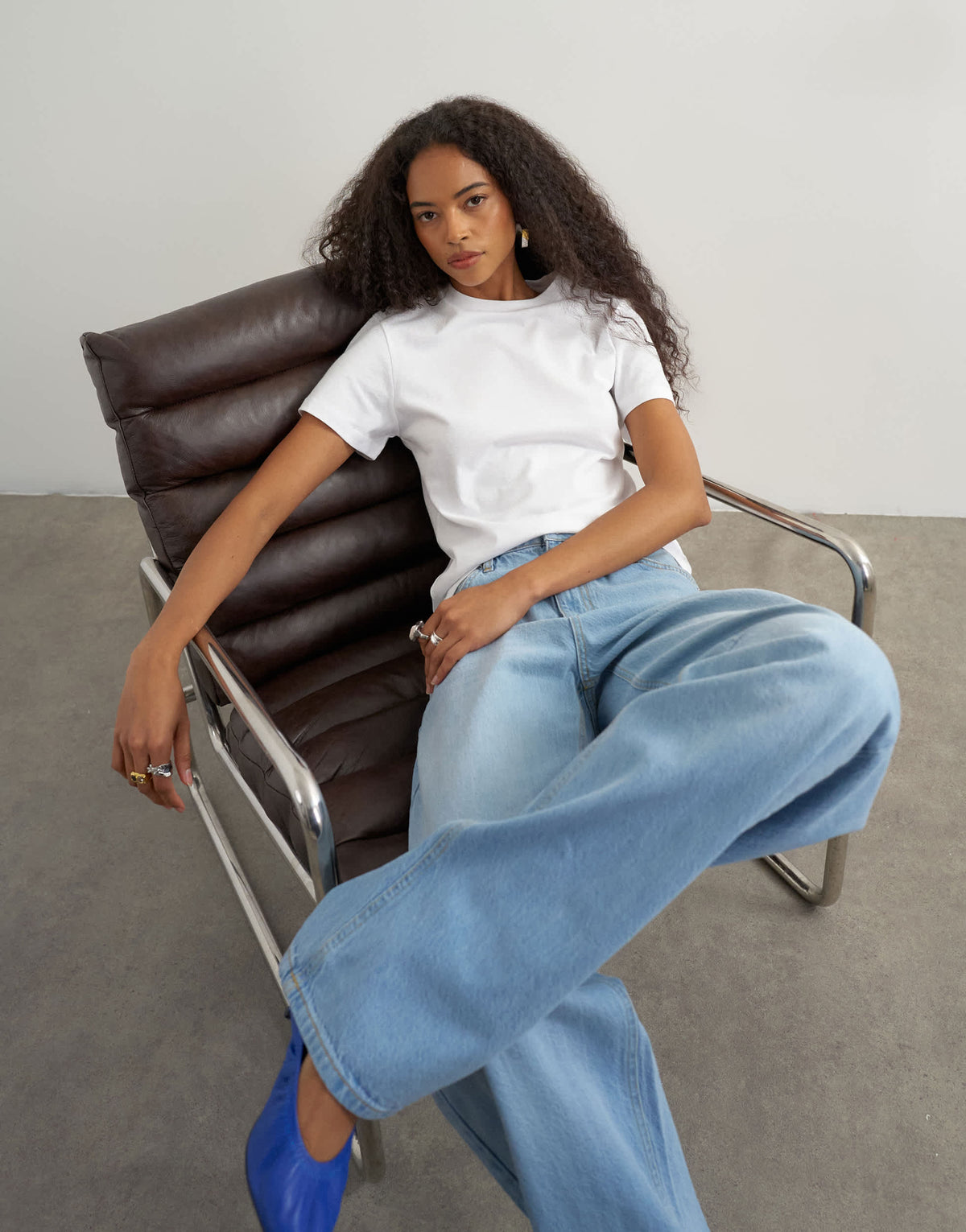 Topshop classic tee in white
