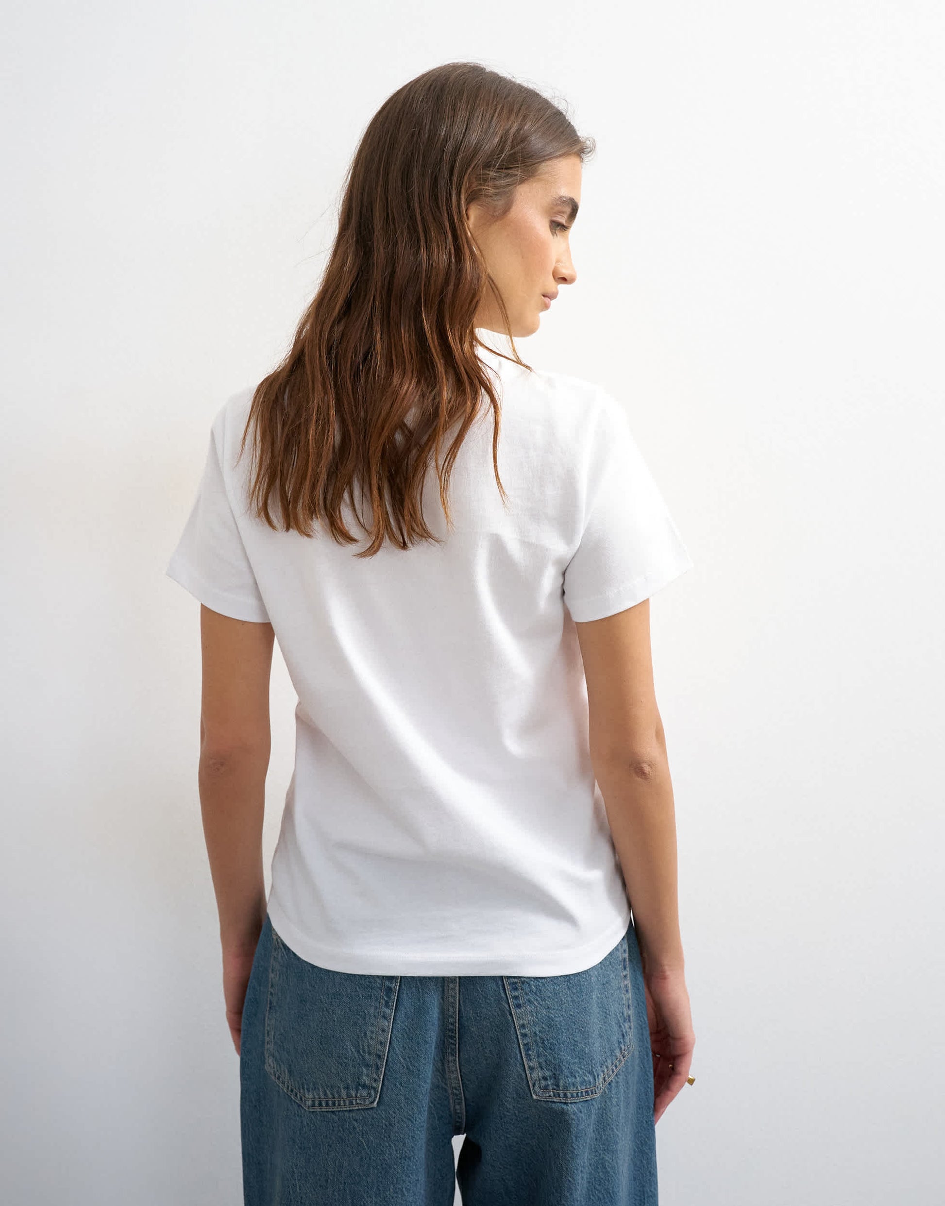 Topshop classic tee in white
