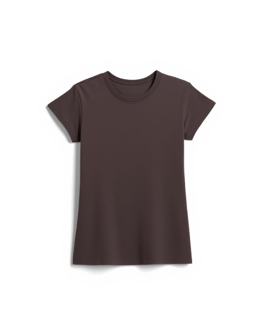 Topshop everyday tee in chocolate