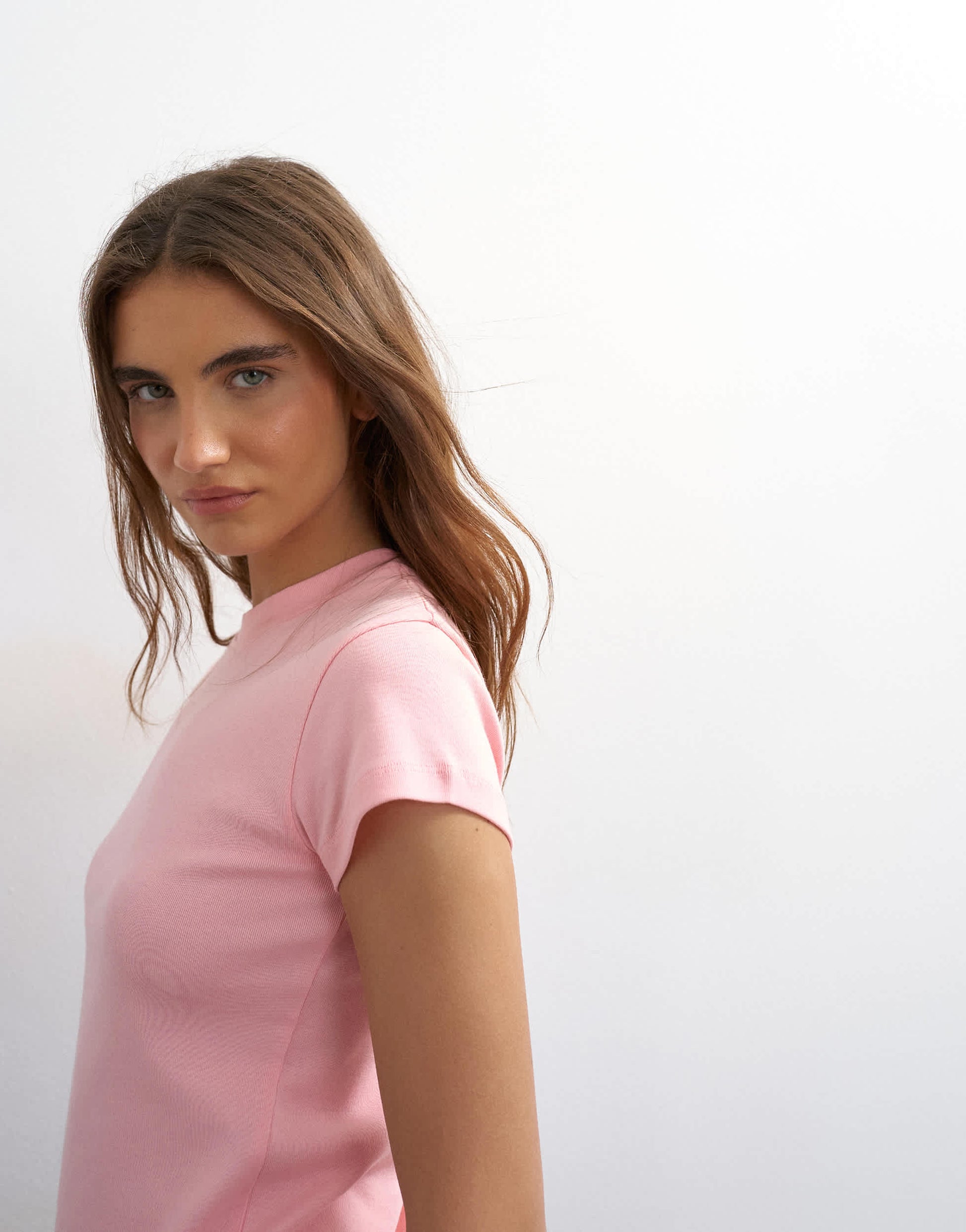 Topshop everyday tee in pink