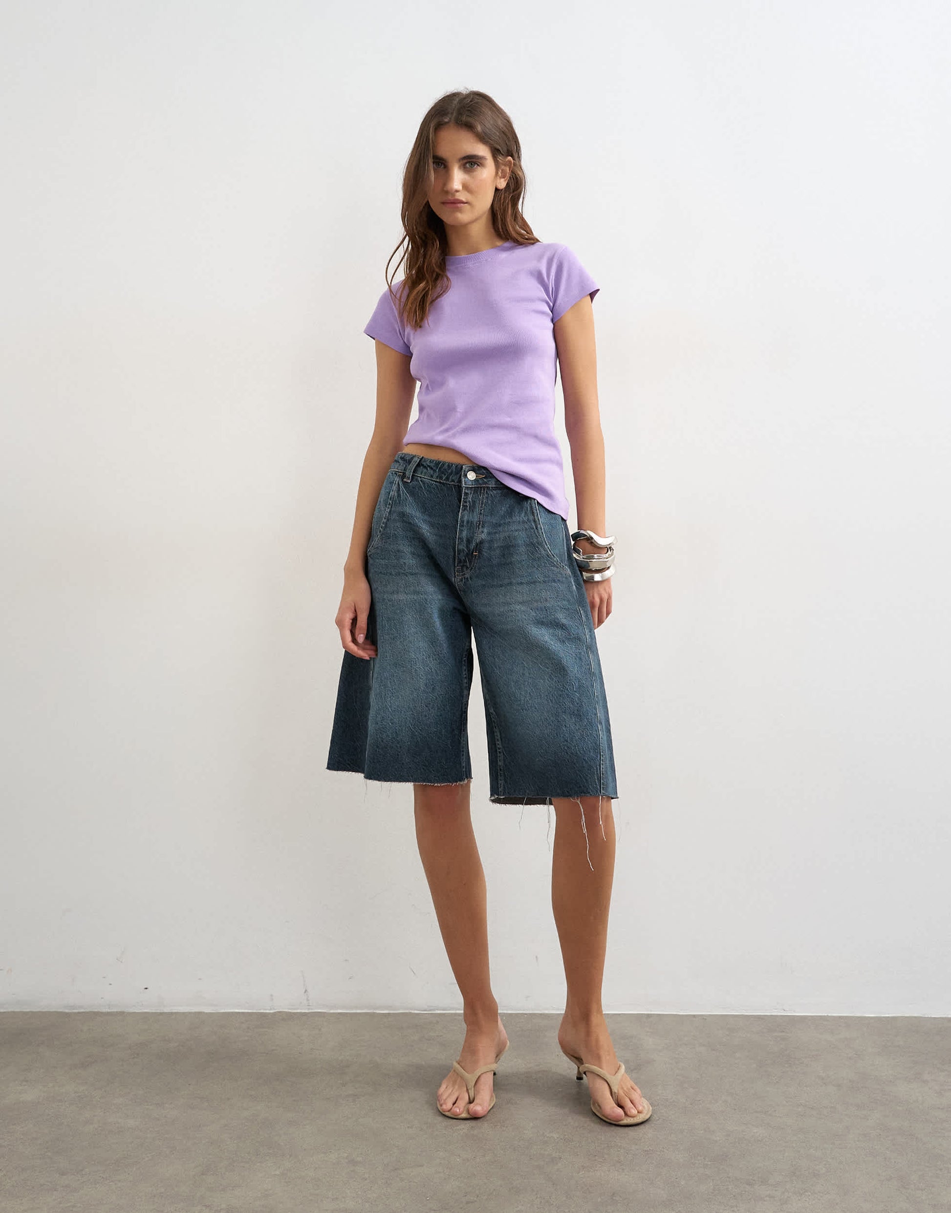 Topshop everyday tee in lilac