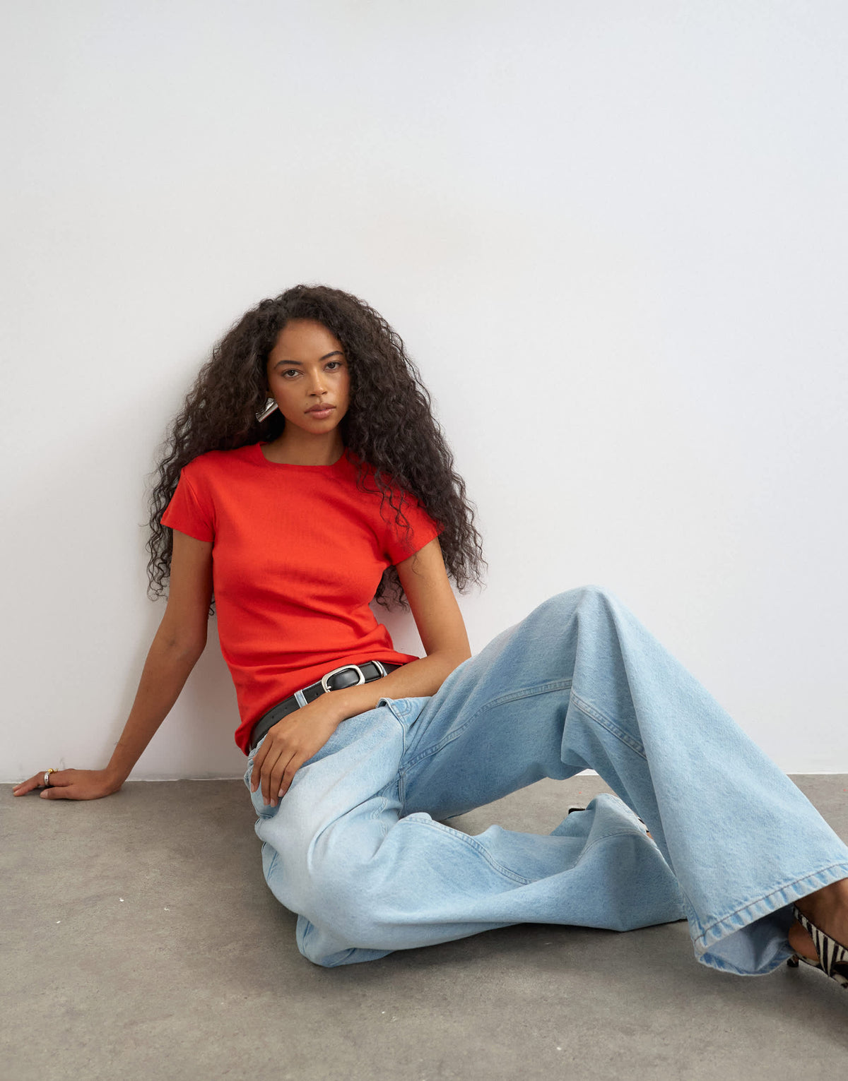 Topshop everyday tee in red