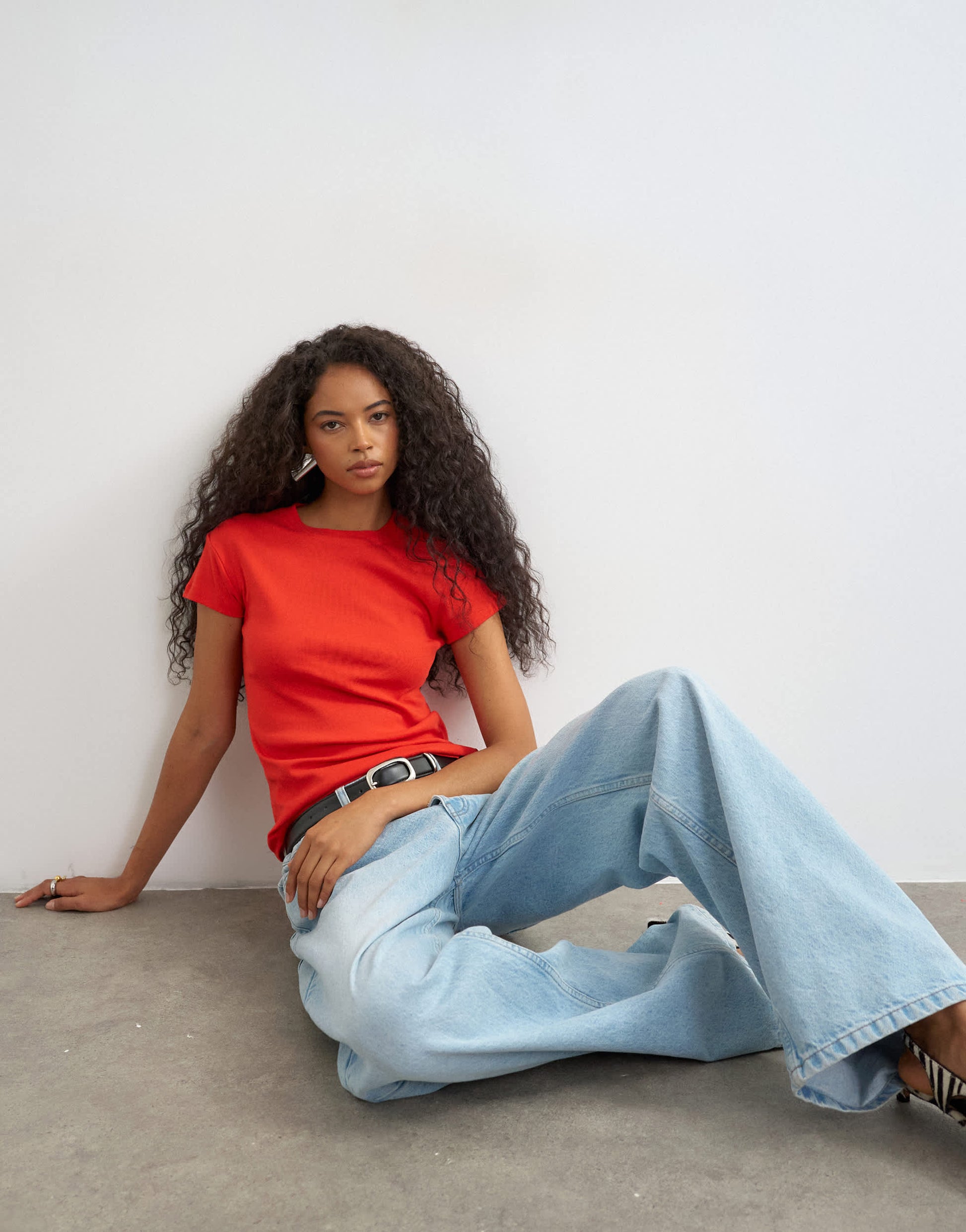Topshop everyday tee in red