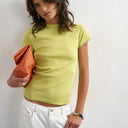 Topshop everyday tee in mid green