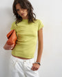 Topshop everyday tee in mid green