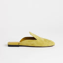 Topshop Della real suede mule in olive