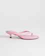 Topshop Axel toe thong mid heel sandal in pink