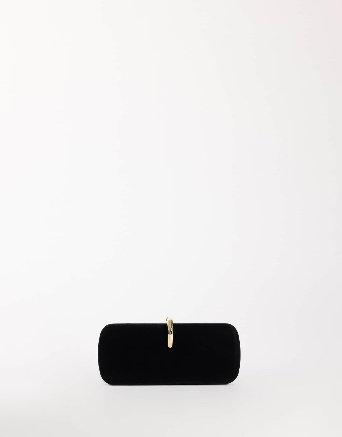 Topshop Jesse small clutch bag with hardware in black