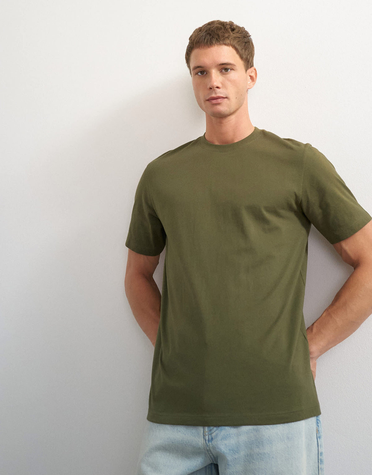 Topman 5 pack classic fit t-shirt in black, white, stone, navy and khaki
