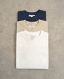 Topman 3 pack relaxed fit t-shirt in ecru, navy and stone