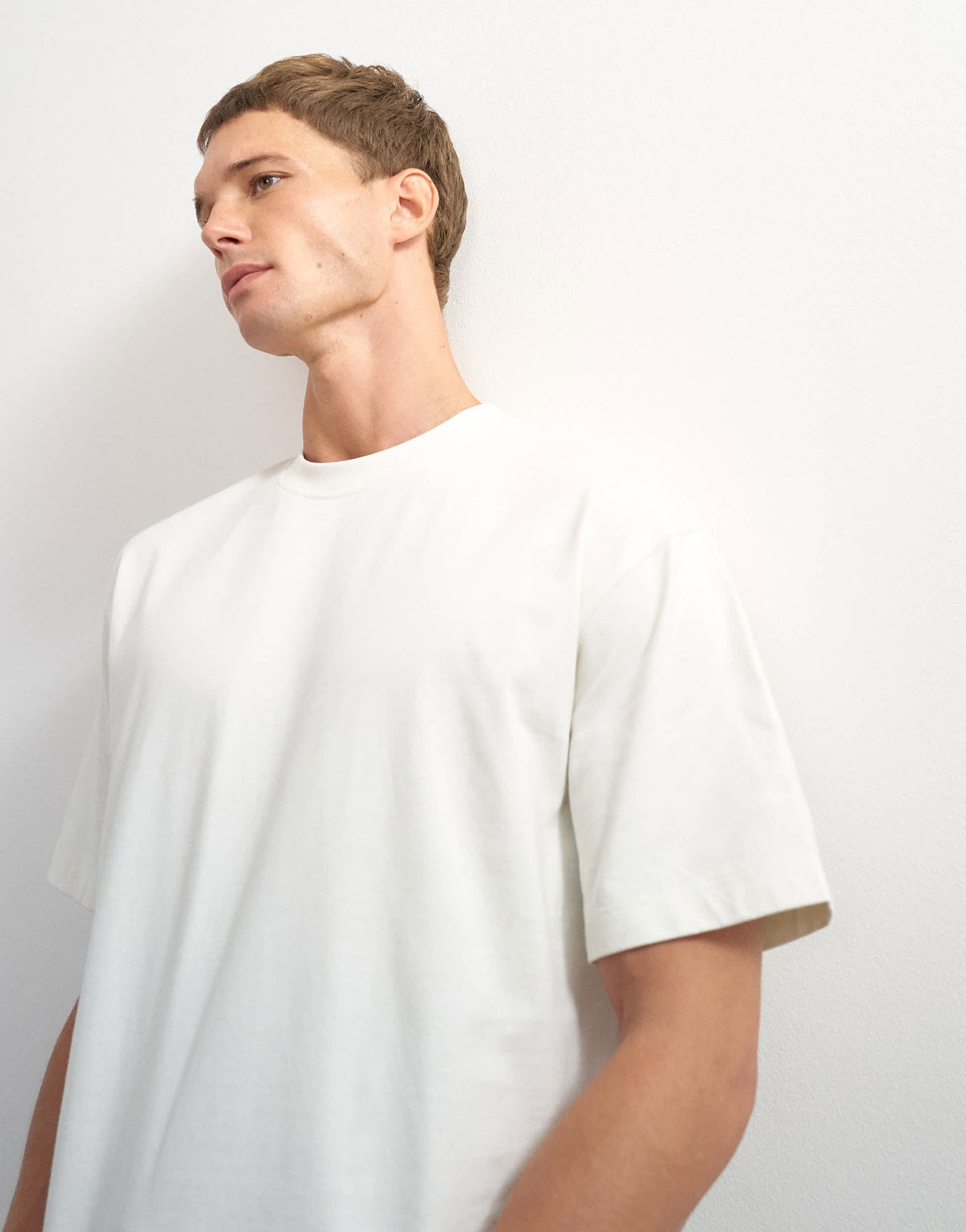 Topman 3 pack relaxed fit t-shirt in ecru, navy and stone