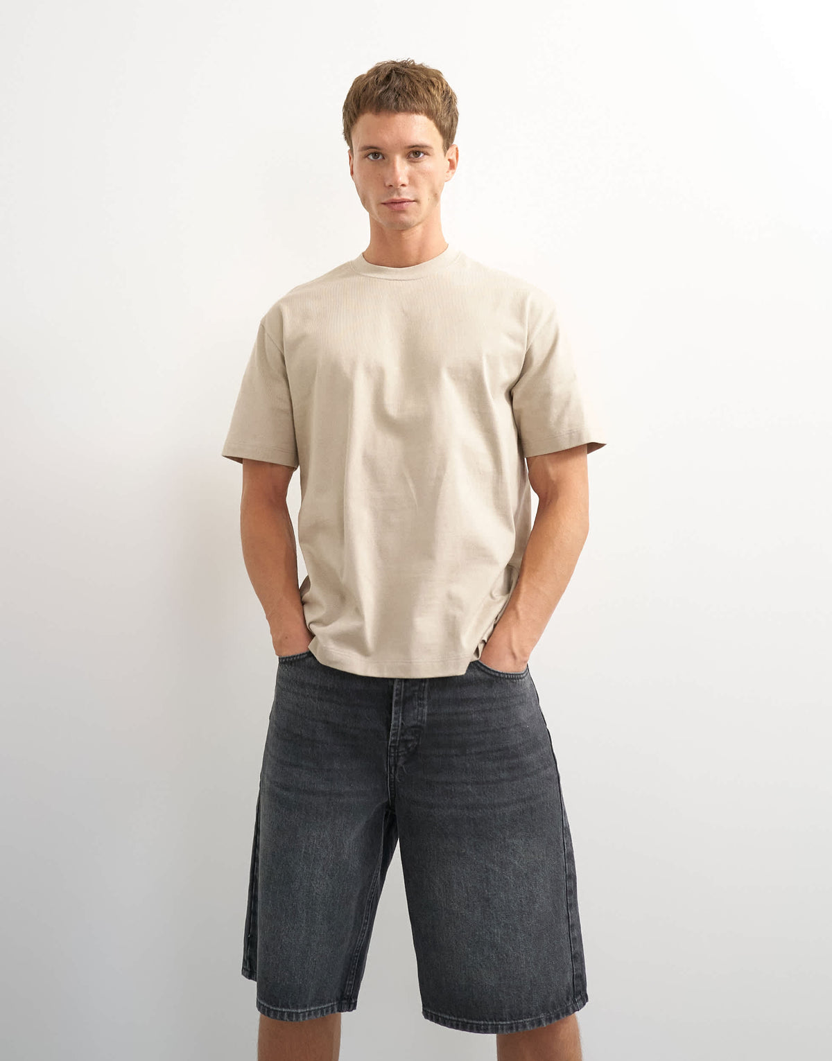 Topman relaxed fit t-shirt in stone