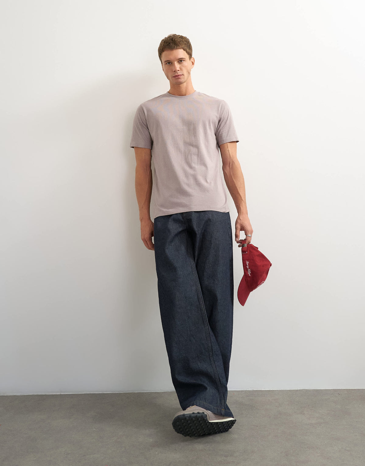Topman classic fit t-shirt in grey