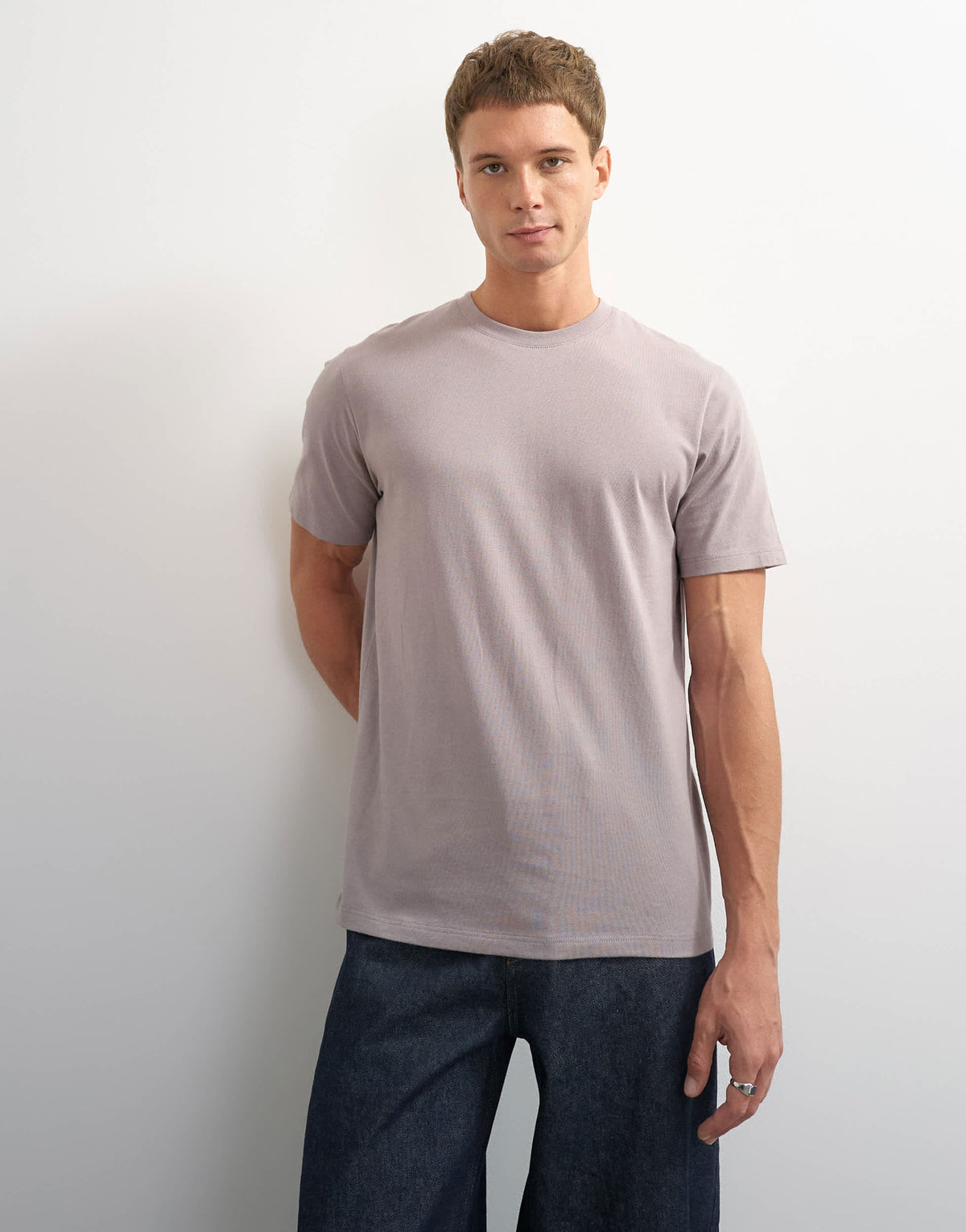 Topman classic fit t-shirt in grey