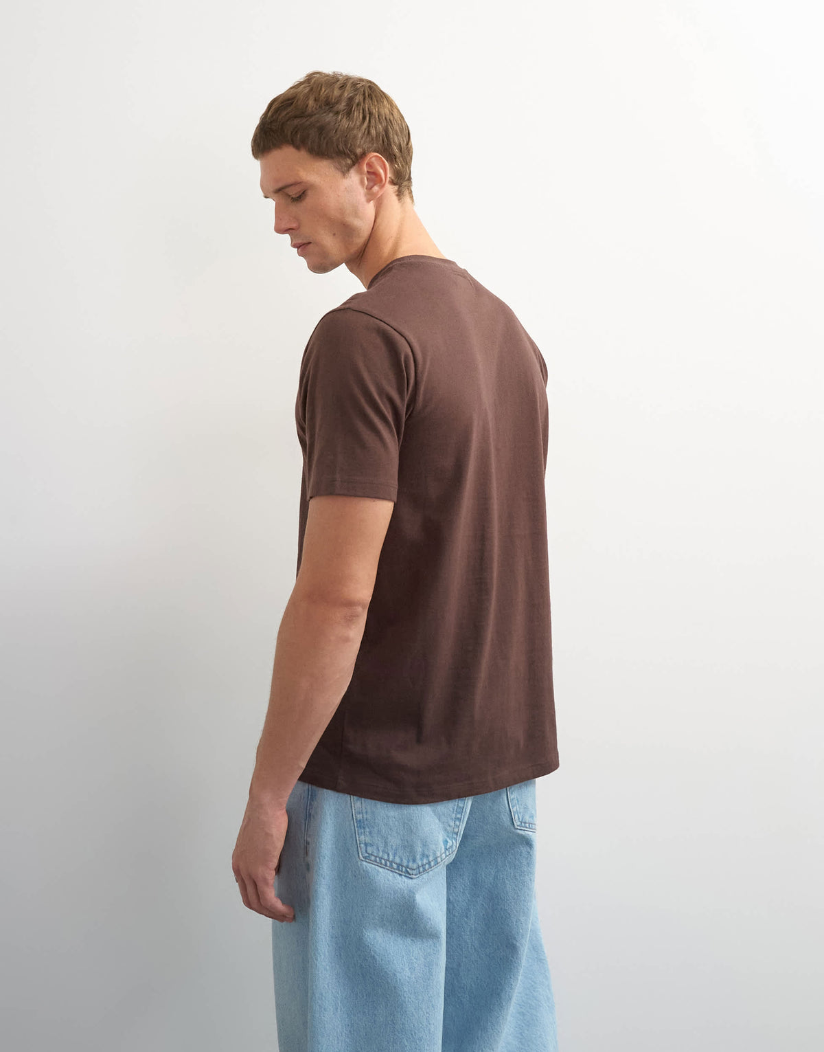 Topman classic fit t-shirt in brown