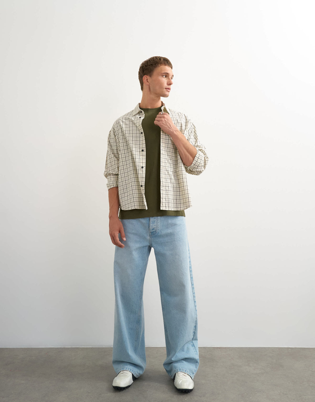 Topman classic fit t-shirt in khaki