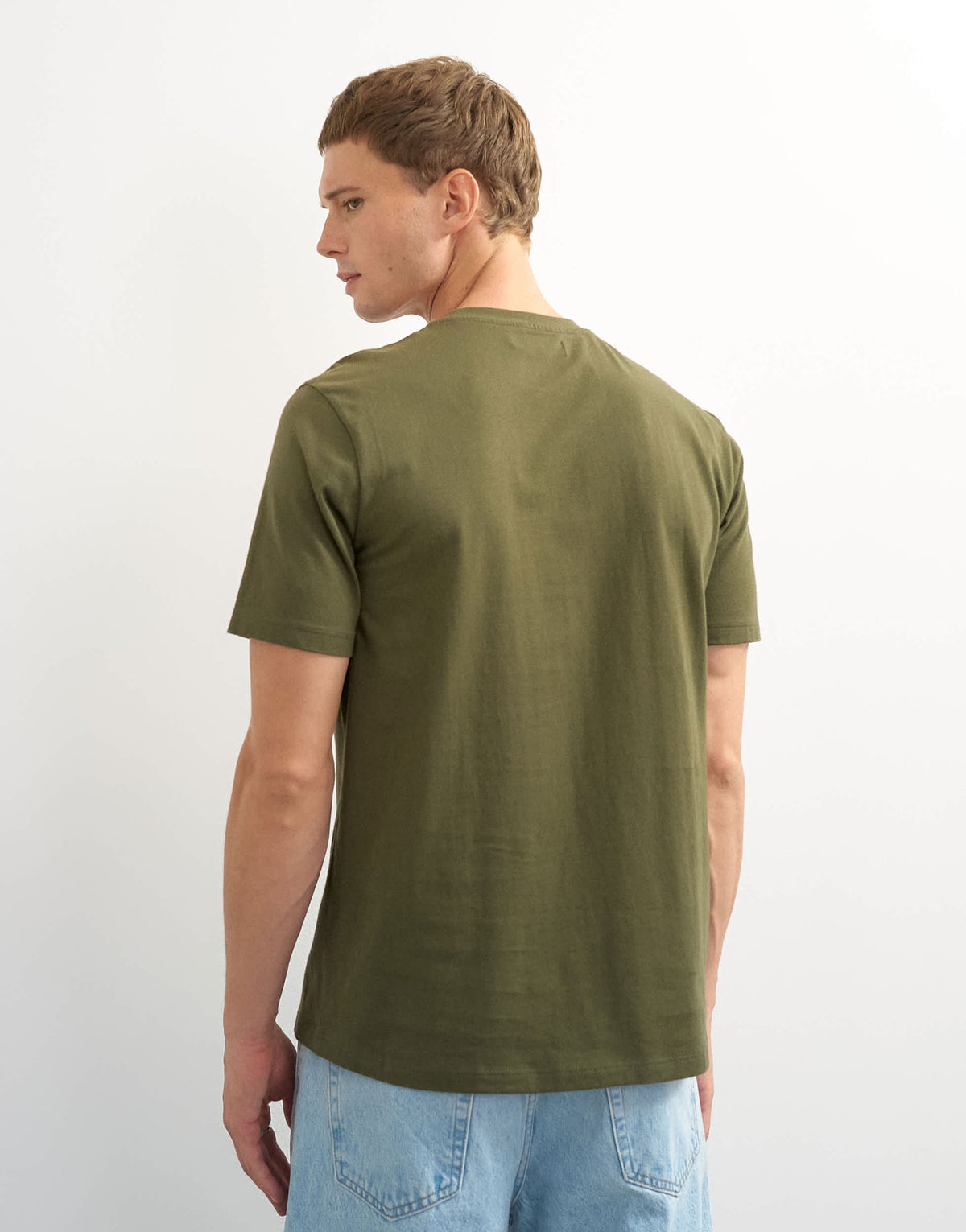 Topman classic fit t-shirt in khaki