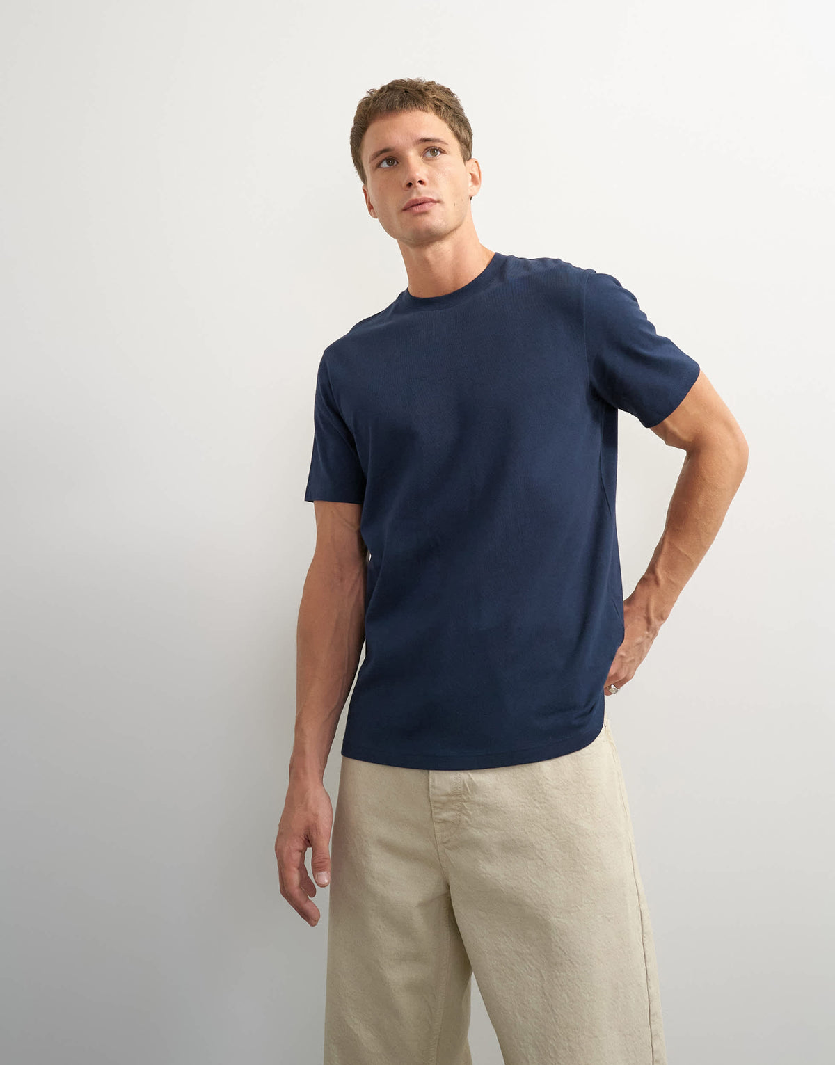 Topman classic fit t-shirt in navy