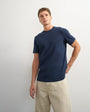 Topman classic fit t-shirt in navy