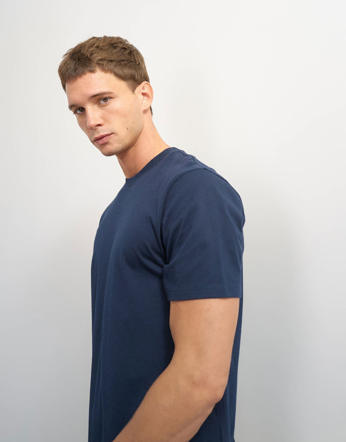 Topman classic fit t-shirt in navy