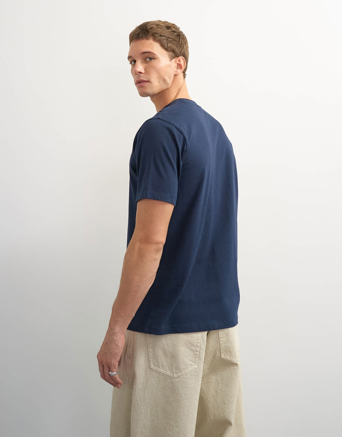 Topman classic fit t-shirt in navy