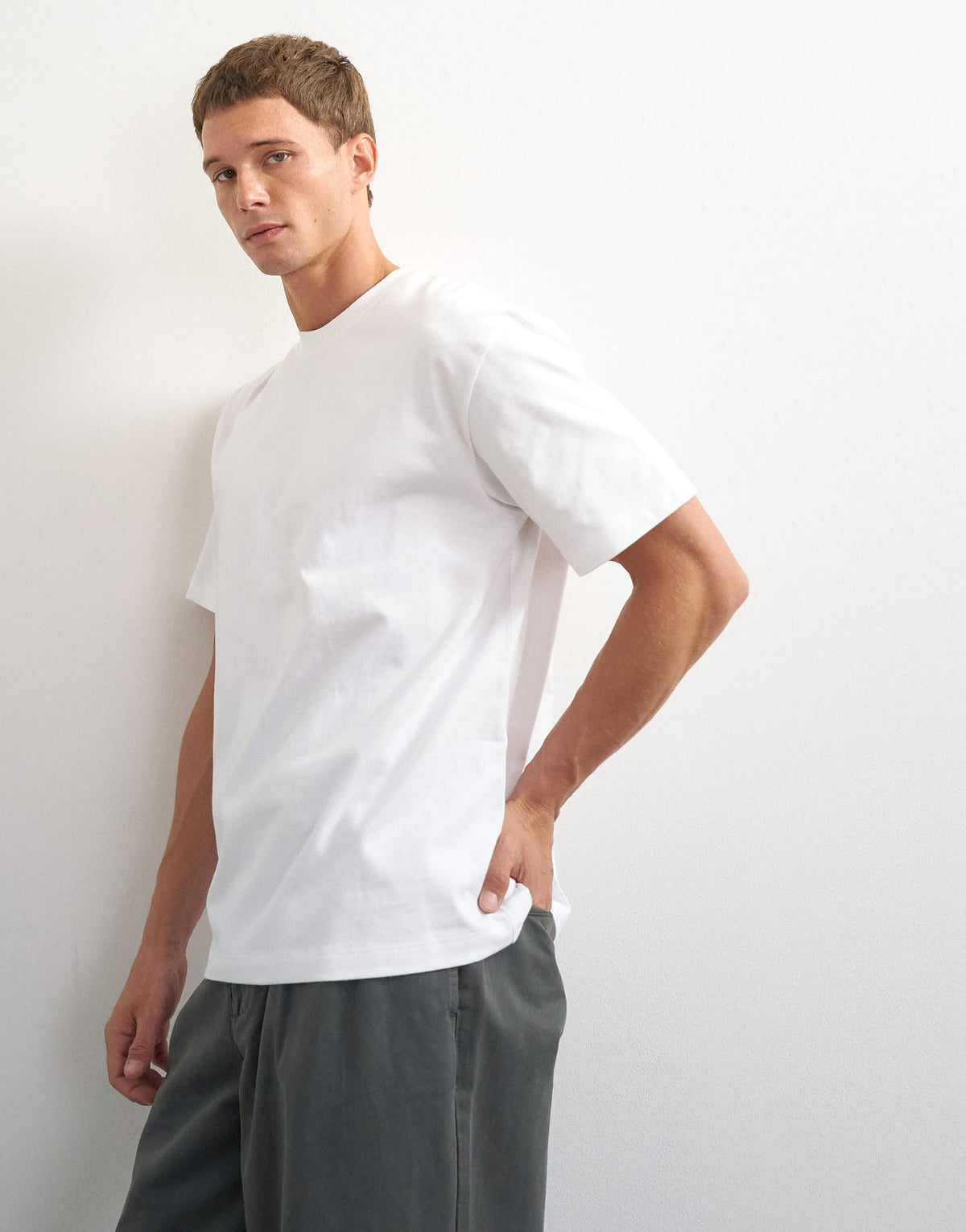 Topman 3 pack relaxed fit t-shirt in black, white and stone
