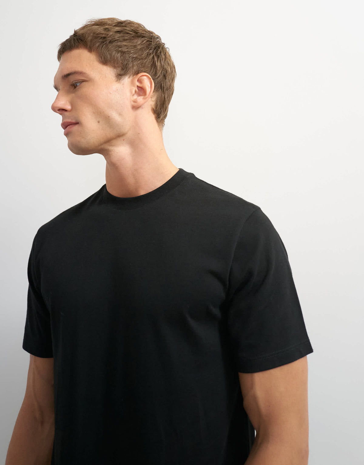 Topman classic fit t-shirt in black