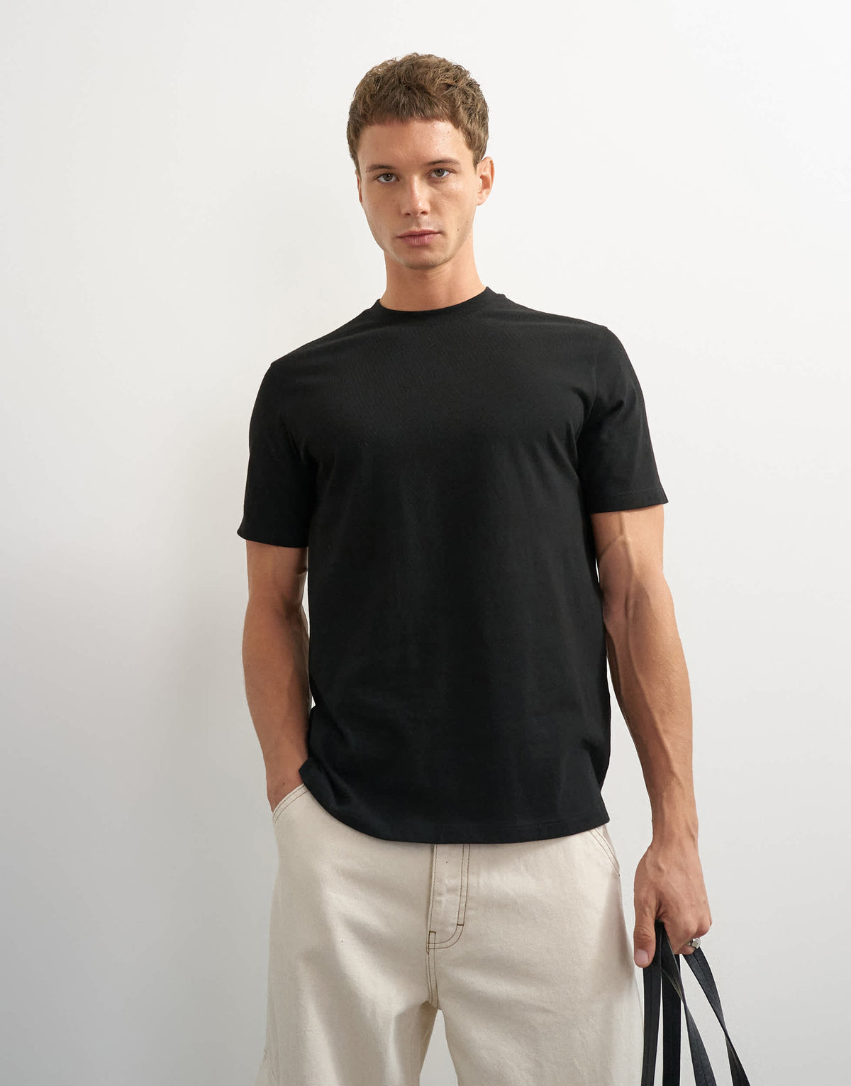 Topman classic fit t-shirt in black
