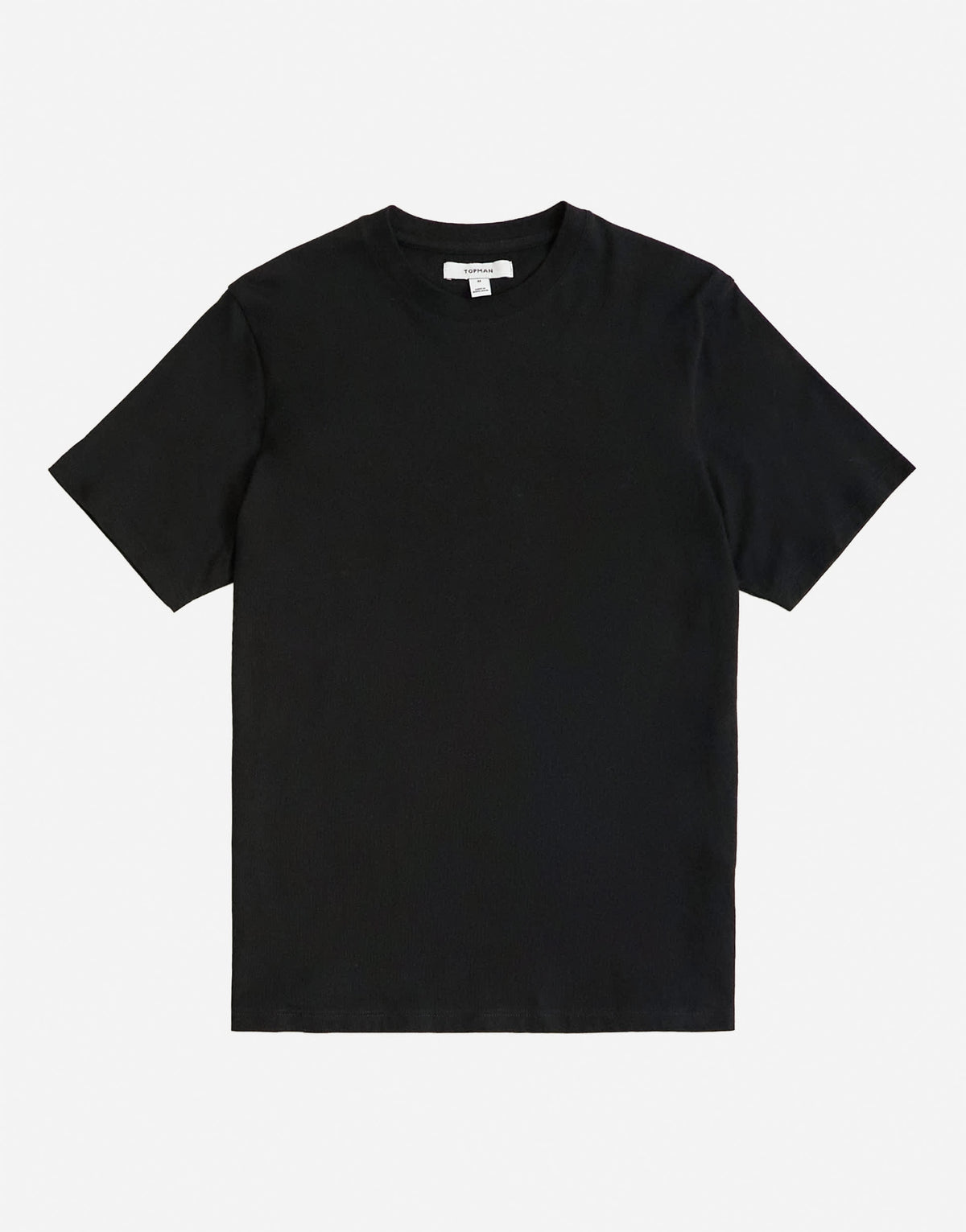 Topman classic fit t-shirt in black